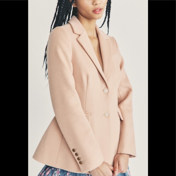 NWT Love Shack Fancy Lula Blazer Rose Stone 10 - Picture 4 of 14